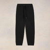 AMI 男士徽标刺绣拉绒混合棉质抓绒休闲运动裤 黑色 UTR237 749 001 商品缩略图0