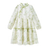 笛莎Deesha 童装女童连衣裙2025春新款新中式国风清新淡雅雪纺连衣裙 商品缩略图4