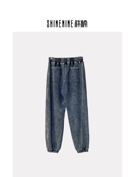 W430831649做旧针织牛仔裤 商品图1