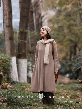 PETIT SCHAN小闪 CLO#697 Weekend night 周末的夜晚 纯山羊绒针织连衣裙