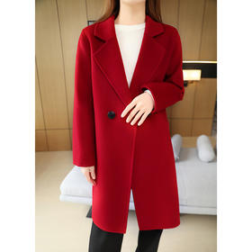 【肝胆商城专享】鹿展 235 高支细羊毛女士羊毛大衣