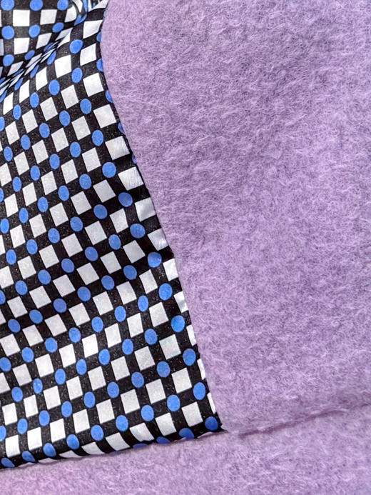 TYNVIE 花瓣领短款羊毛大衣 - 紫色 商品图12