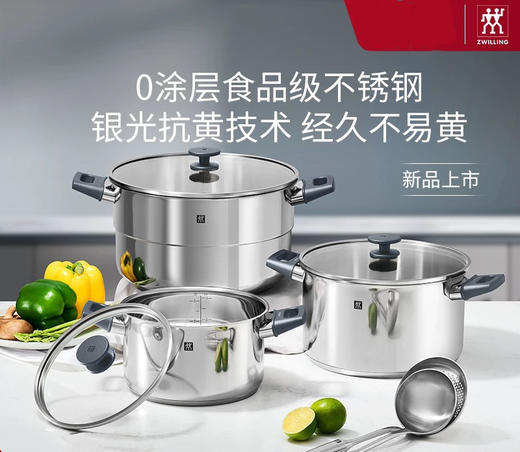 【厨具特推】双立人大容量蒸锅Silver银光系列 商品图0