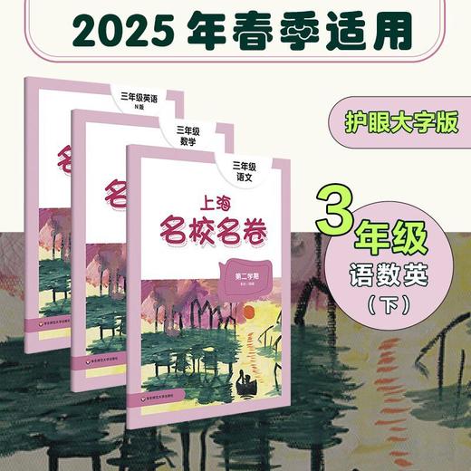 【配套新教材】2025春上海名校名卷 1-5年级下册 第二学期 语数英 沪版模拟测试卷 商品图2