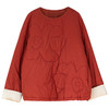 牧衣游原创 小花裥棉棉衣套头衫保暖百搭红色氛围上衣新款 百薇 商品缩略图4