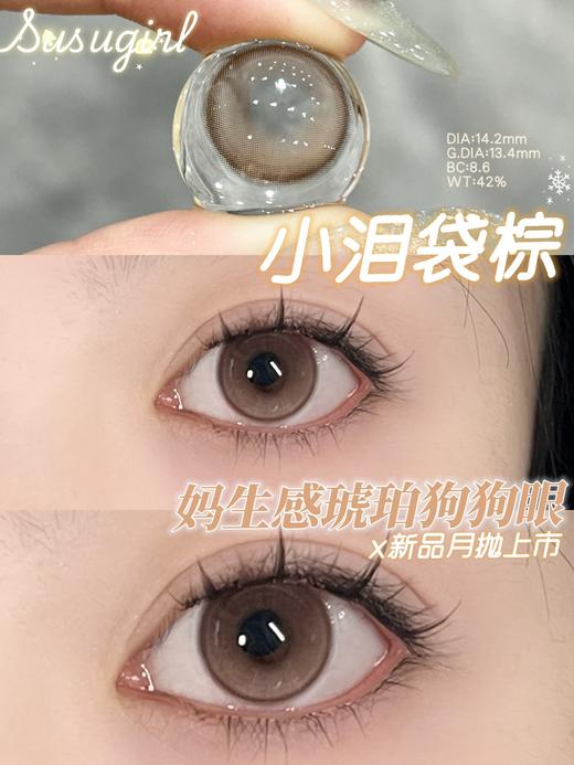 susugirl月抛 小泪袋棕/小泪袋灰 14.2mm  水凝胶 商品图1