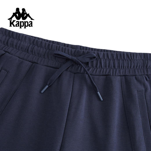Kappa卡帕背靠背新款复古针织长裤女运动裤子松紧腰休闲裤束脚裤K0F22AK44 商品图2