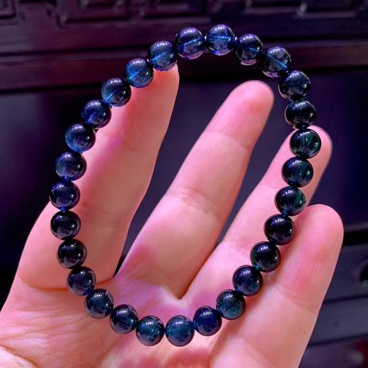 6mm-7mm单圈全色蓝碧玺手串 商品图0
