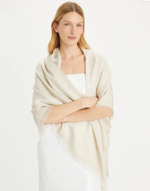 TORY BURCH 围巾女  160570-104 象牙白色. 商品图2