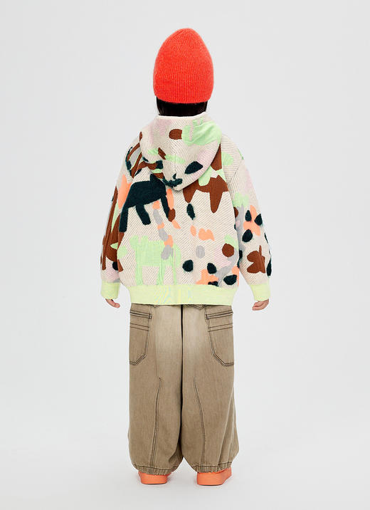 jnby   24年冬款  短款开襟毛衫  1OB312710 商品图11