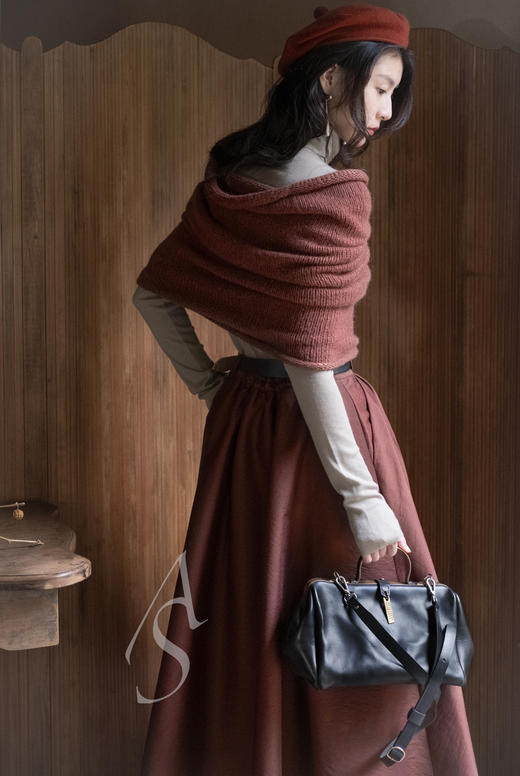 Munoz Vrandecic  黑色中号铜柄医生包 商品图0