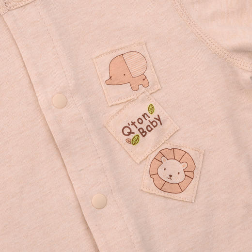 棉果果春秋季新疆彩棉纯棉套头哈衣爬服对开连体衣M101722199006 商品图2