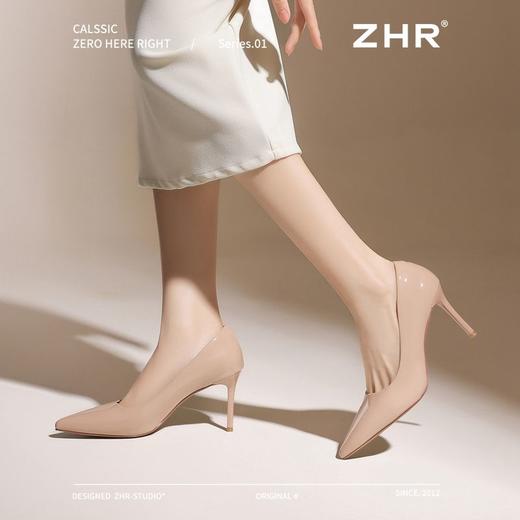 ZHR则则细跟高跟鞋女2025新款高级尖头浅口单鞋性感气质女鞋耐磨 商品图7