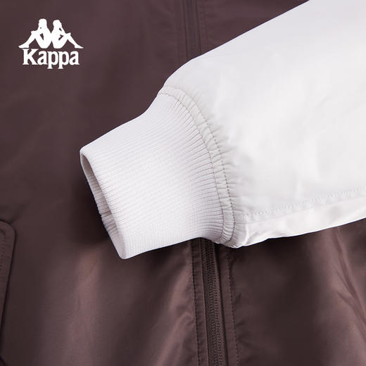 Kappa卡帕背靠背新款运动夹克男款复古休闲跑步开衫外套撞色上衣K0F12JJ70 商品图4