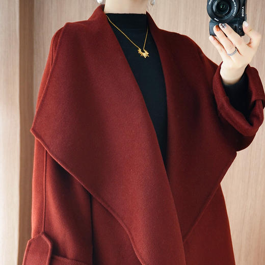 【清河羊毛羊绒专场】鹿展 236 高支细羊毛女士羊毛大衣 商品图1