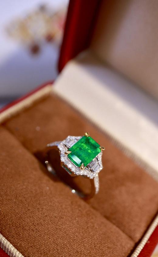 1.65ct刻面祖母绿戒指 商品图2