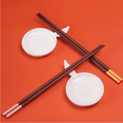清朴堂彩金祥云筷碟套装 商品图1