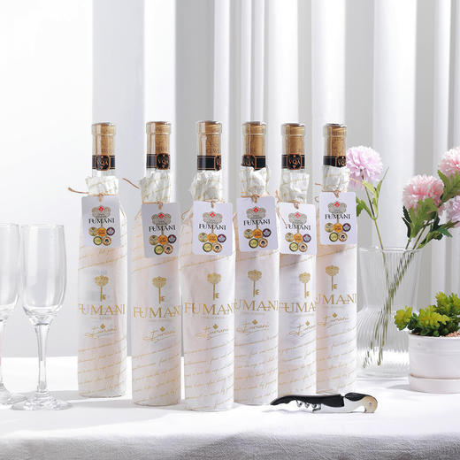 「买6瓶送高定酒杯*2海马刀*1」富曼尼冰白葡萄酒 口感独特 入口清甜 375ml/瓶 商品图0