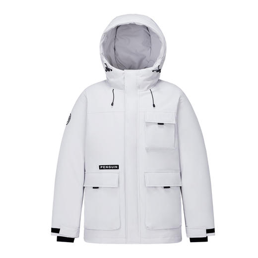 骆驼男装短款羽绒服男冬季新款连帽工装加厚保暖防风防水外套 M34CW02696 商品图4