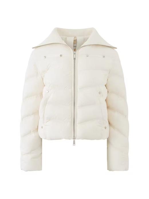 出逃赤岗西/24AWY15/哑光白色翻领90白鸭绒轻薄短款羽绒面包服 商品图3