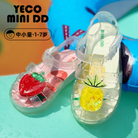 YECOMINIDD儿童果冻鞋男童罗马鞋女童凉鞋沙滩鞋洞洞鞋童鞋YECO23-03