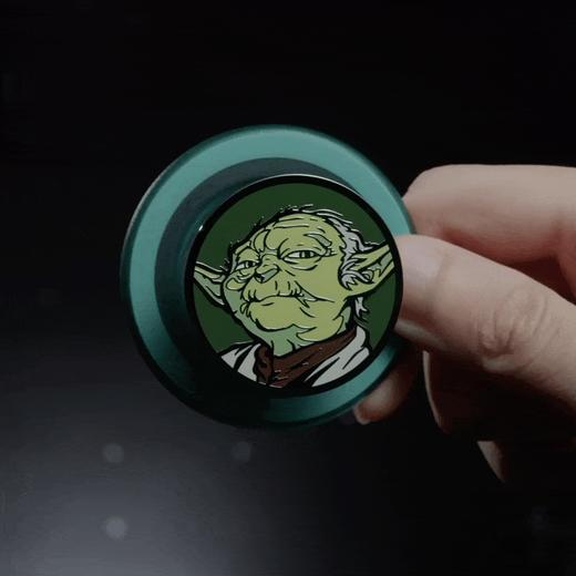 【行星之旅】尤达大师 POPGRIP泡泡骚手机粘贴式气囊支架 Enamel金属珐琅系列 绿色 商品图4