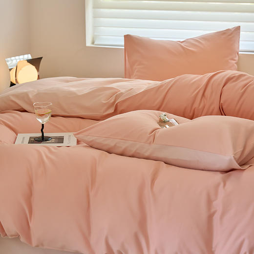 【四季可用】40支新疆长绒棉火山全棉磨毛纯色床品单件、单被套、单床笠、枕套 商品图7