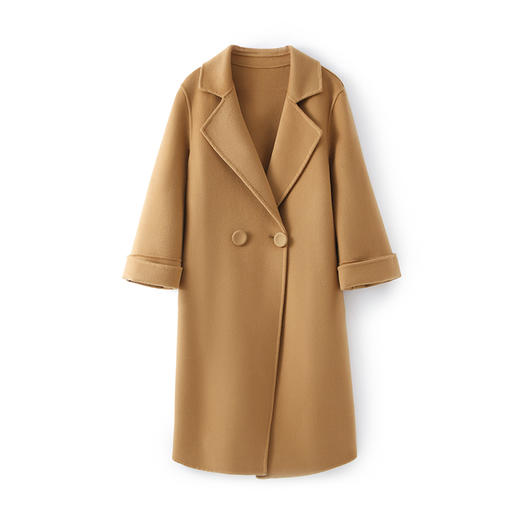 【清河羊毛羊绒专场】鹿展 225 高支细羊毛女士长款羊毛大衣 商品图10