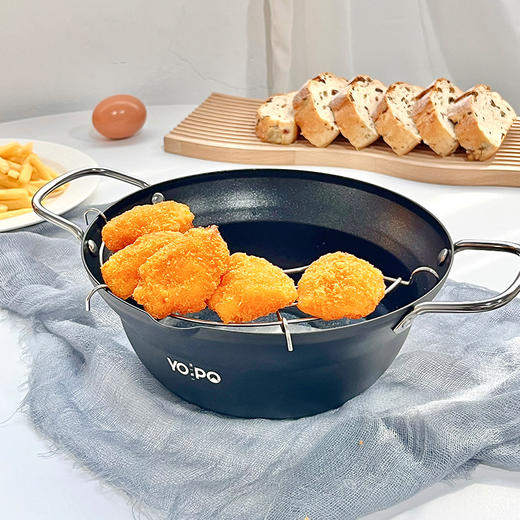 YOPO 日式天妇罗炸锅 环形加热 隔热手柄 导热均匀 商品图12