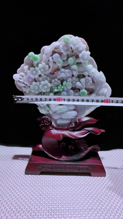 620754翡翠摆件【喜上眉梢 梅开五福】 商品图2