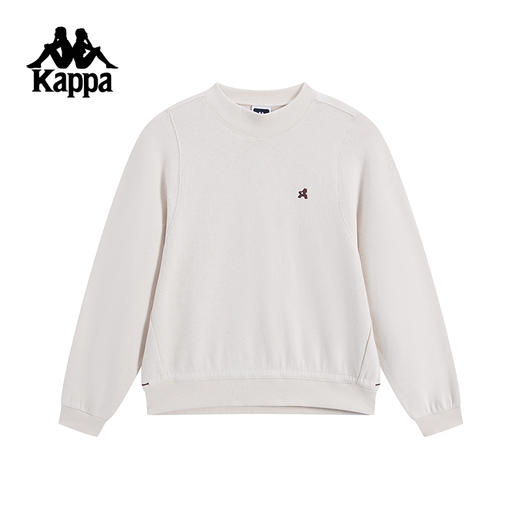 Kappa卡帕背靠背针织套头衫女新款圆领运动卫衣复古休闲长袖上衣K0F22WT81 商品图0