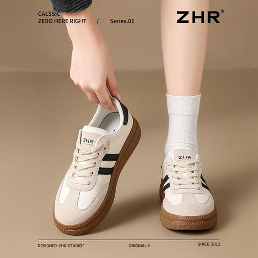 ZHR则则厚底增高德训鞋春季新款软底防滑板鞋柔软轻便运动休闲鞋 商品图9