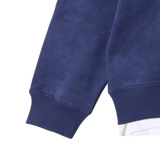 WY944秋冬季新款时尚个性美式街头扎染按扣假两件卫衣宽松情侣套头上衣 商品图4