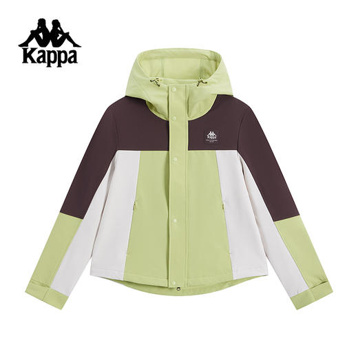 Kappa卡帕背靠背新款运动防风衣女款户外夹克防泼水连帽外套上衣K0F22FJ82 商品图1