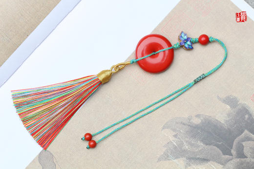 朱砂平安扣挂饰 商品图0