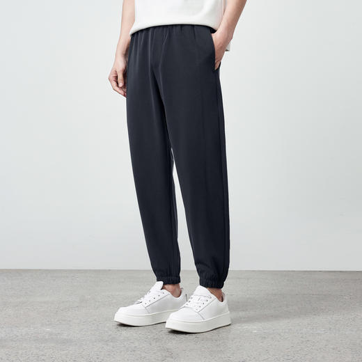 墨麦客松紧腰宽松束脚裤男2024夏新款铜氨丝垂感男士休闲裤90893 商品图1