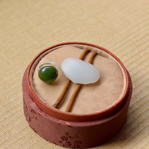 「巳巳如意」玉如意项链&明月戒指套组 商品图3