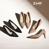 ZHR则则细跟高跟鞋女2025新款高级尖头浅口单鞋性感气质女鞋耐磨 商品缩略图9