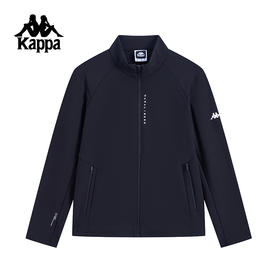Kappa卡帕背靠背运动针织开衫外套男新款复古休闲夹克跑步上衣潮K0F12WK40