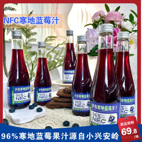 忠芝NFC寒地蓝莓汁300ml