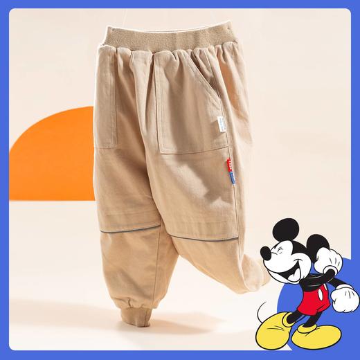 迪士尼童装男童冬款加绒保暖长裤小男孩米奇休闲裤224DK0430 商品图2