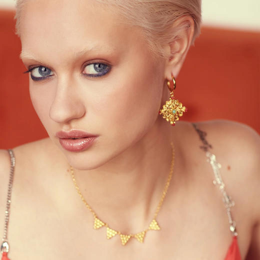 北京仓｜Ottoman Hands-Anais-红玛瑙 绿松石 耳钉［英国设计师］ 商品图1