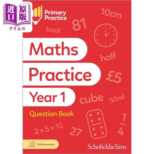 【中商原版】英国S&S教辅Primary Practice Maths Book Year 1 (Available May 2023) 小学数学练习册一年级 附电子答案   商品图0