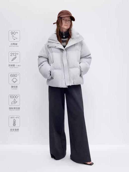 出逃赤岗西/24AWY09/90白鸭绒针织式立领加厚保暖羽绒服 商品图0