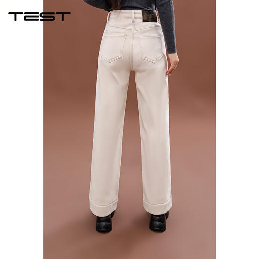 冬上新时尚气质舒适百搭直筒牛仔裤3244062 商品图3