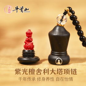 牛首山珠光舍利大塔项链朱砂本命年转运项链送长辈领导新年礼物