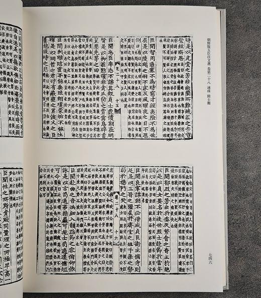 日本东京大学东洋文化研究所藏《朝鲜版五臣注文选》，精装，16开，全2册，[梁]萧统选编，[唐] 吕延济、刘良、张铣、吕向、李周翰注， 凤凰出版社2019年一版一印，定价400，售价108元。 商品图6