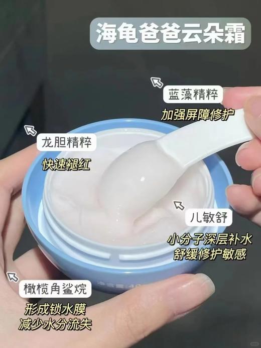 海龟爸爸-50g海龟爸爸蓝藻舒缓修护云朵霜 商品图3