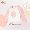 贝贝怡2025春季女童新款T恤时尚粉色插肩袖上衣中大童运动休闲t恤ZB1ES002 商品缩略图5