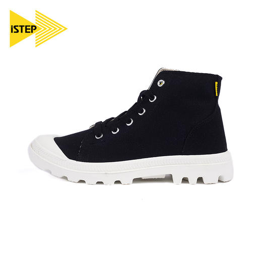 ISTEP春季女士帆布马丁靴厚底增高工装鞋薄款透气高帮徒步女鞋 商品图8